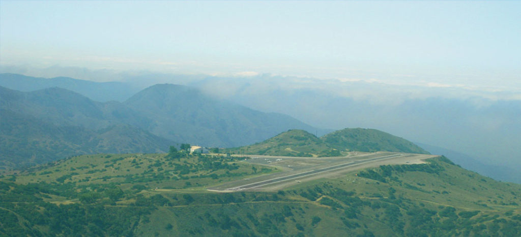 Airport on a hill 